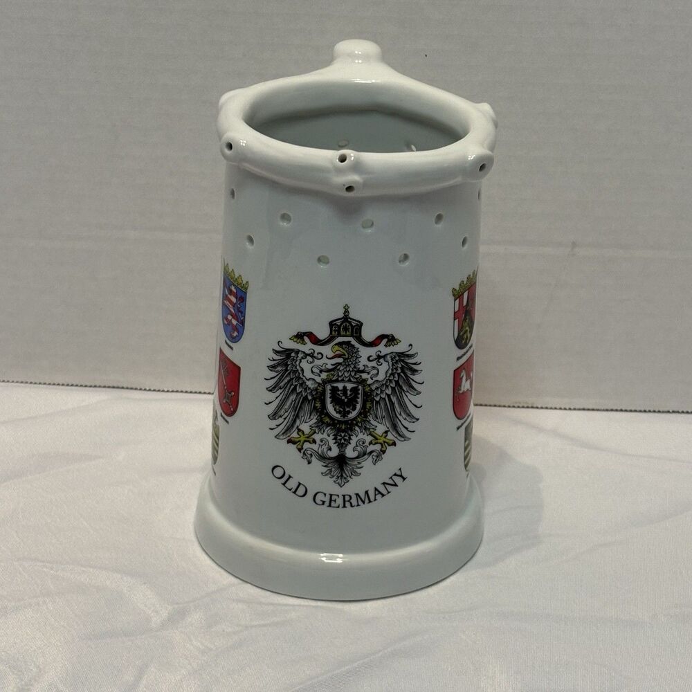 Porcelain German  Puzzle Mug Beer Stein Designed By Gerz